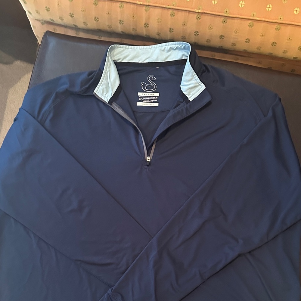 Swannies & Co Navy Blue Quarter-Zip Pullover